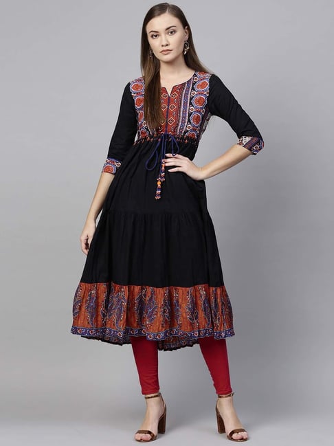 rain and rainbow kurti