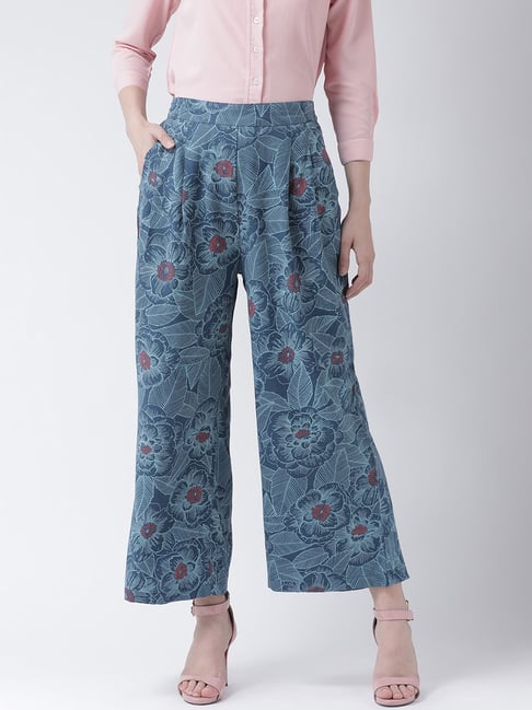 The Vanca Blue Floral Print Culottes