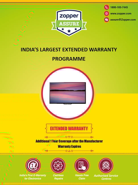 Zopper 1 Year Extended Warranty for TV