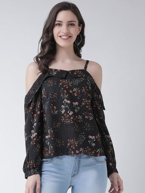 The Vanca Black Printed Top