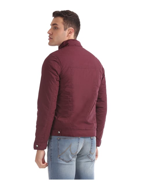 flying machine maroon jacket