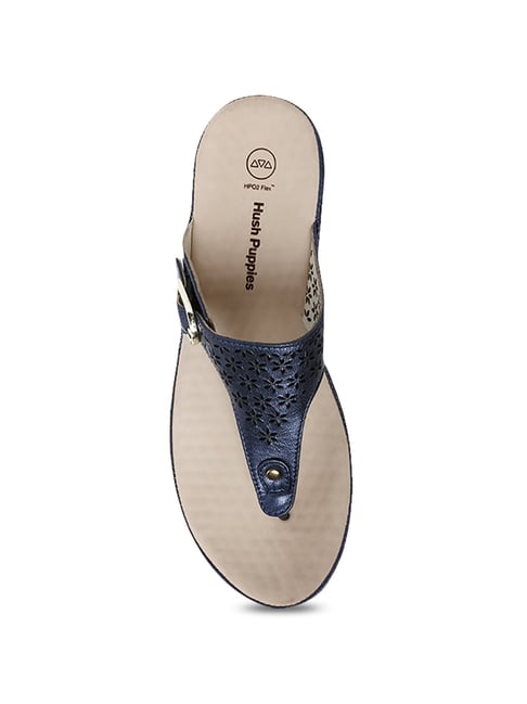 navy thong sandals