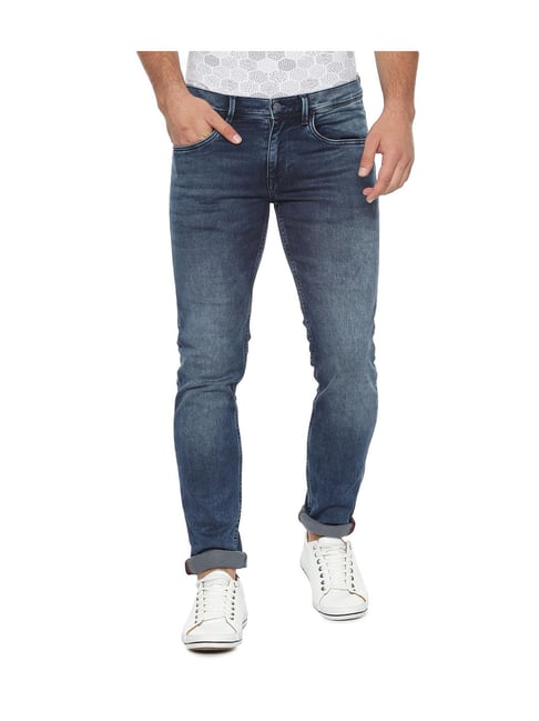 Allen Solly Blue Skinny Fit Jeans
