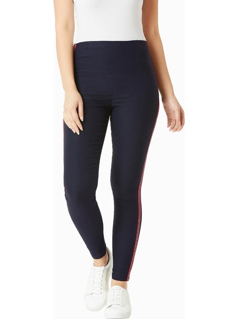 Miss Chase Navy Slim Fit Jeggings