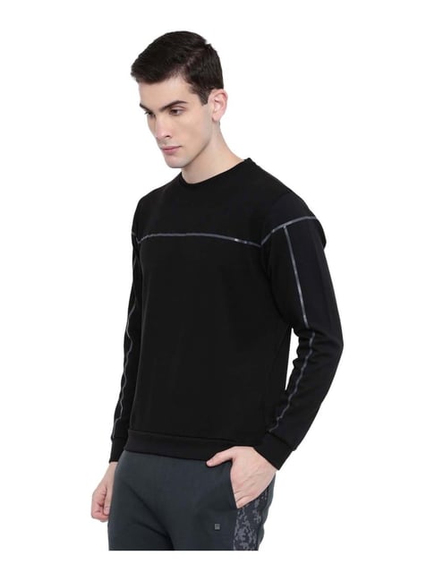 Proline Active Black Regular Fit Sweatshirt