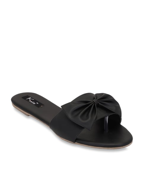 black casual sandals