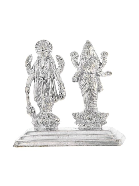 Sri Jagdamba Pearls Laxmi Narayana 0.8 Silver Divine Idol-picture-29