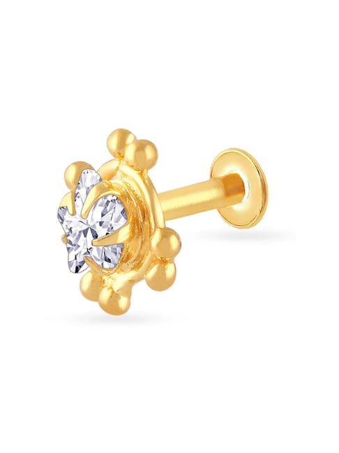 Buy Malabar Gold and Diamonds 22k (916) Yellow Gold Nose Pin at Amazon.in