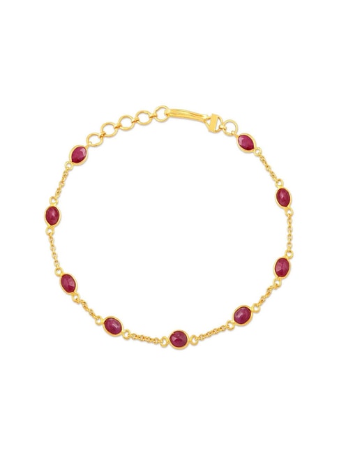 Gold Plated Love Pendant A D Adjustable Mangalsutra Bracelet – Digital  Dress Room