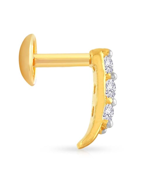 Buy Malabar Gold and Diamonds 22 kt Gold Nosepin Online At Best