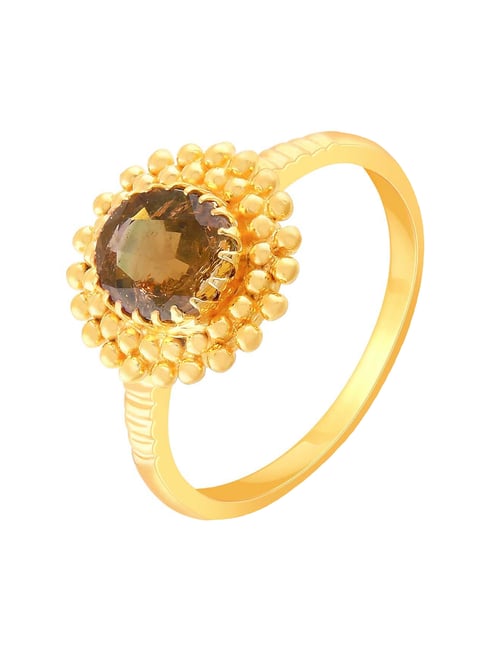 Buy Malabar Gold and Diamonds 22k Gold Precia Gemstone Ring Online At Best  Price @ Tata CLiQ