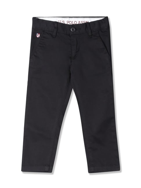 Buy US Polo Assn Men Brown Denver Slim Fit Solid Regular Trousers   Trousers for Men 2364790  Myntra