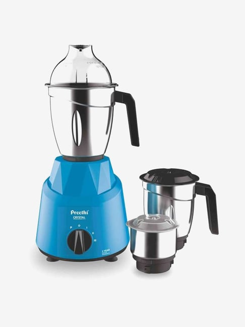 Preethi Crystal MG 224 500W 3 Jars Mixer Grinder (Blue)