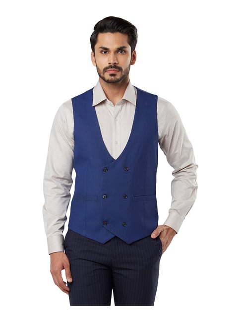 dark blue waistcoat