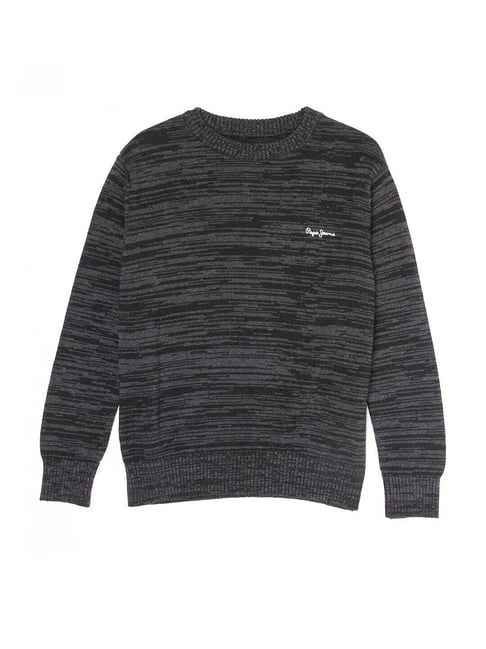 Pepe Jeans Kids Grey Printed Sweater