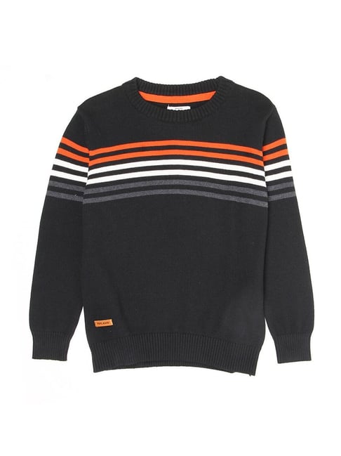 Pepe Jeans Kids Black Striped Sweater