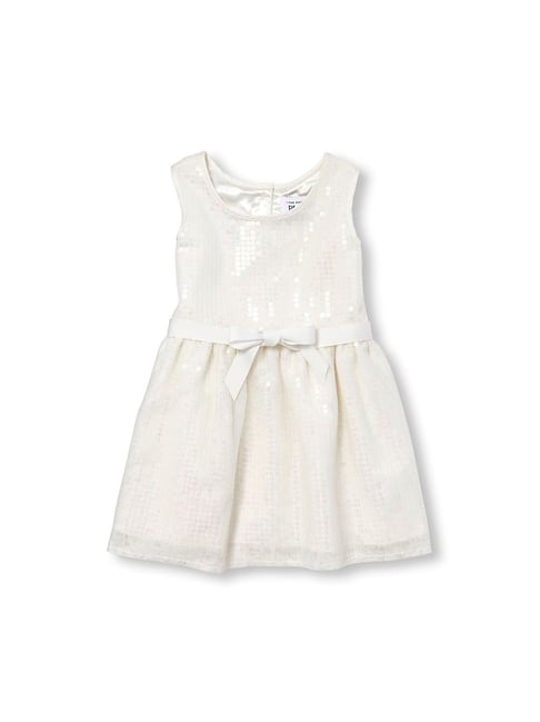 Buy The Children's Place Kids White Embellished Dress for Girls