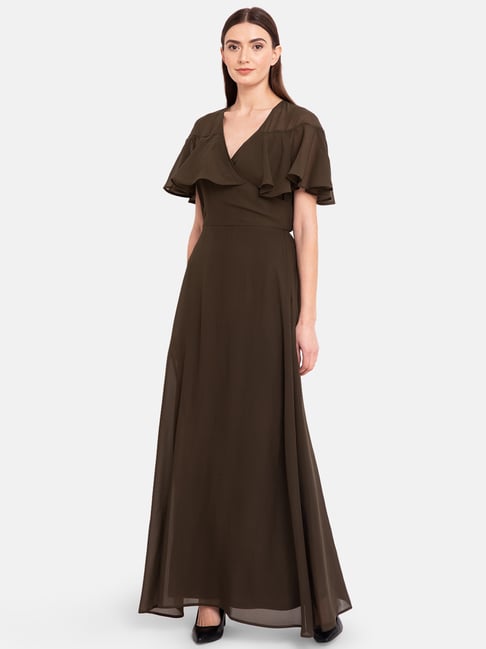 Kazo Olive Maxi Dress