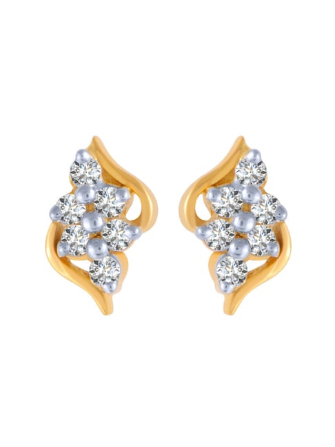 Flower Diamond Studs Earrings - PC Chandra Jewellers