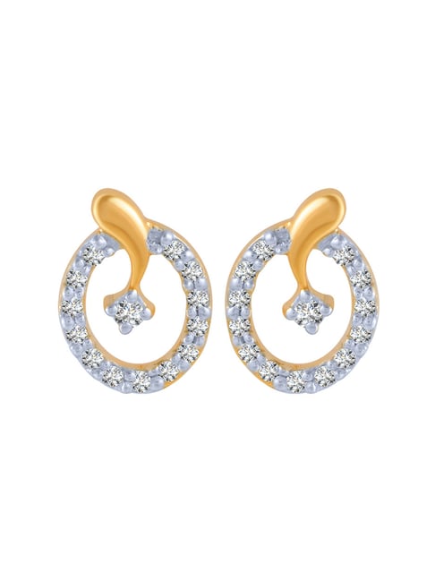 Buy Floral Diamond Earrings Online | PC Chandra