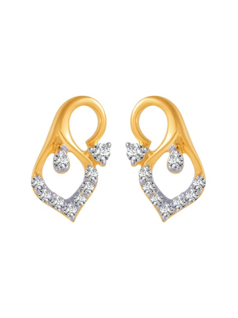 Buy P.C. Chandra Jewellers 18 kt Gold & Diamond Earrings