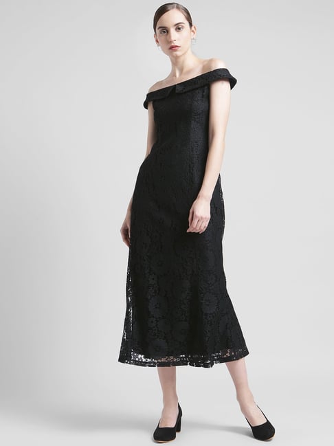 Zink London Black Lace Dress