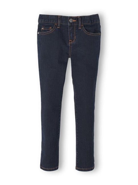 Buy The Children's Place Kids Navy Solid Jeans for Girls Clothing