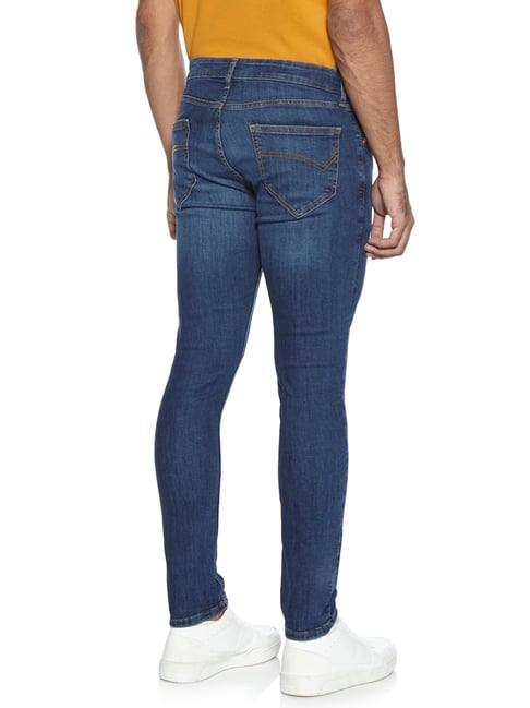Buy Nuon by Westside Nuo Flex Blue Skinny Fit Rocker Jeans for Men ...