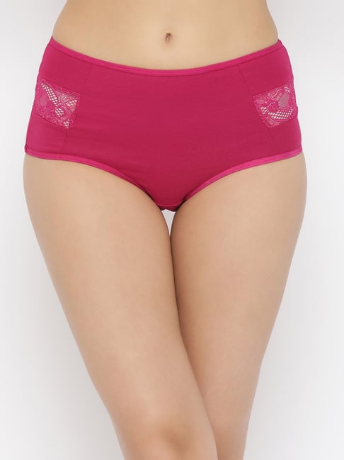 Clovia Pink Cotton Hipster Panty Price in India