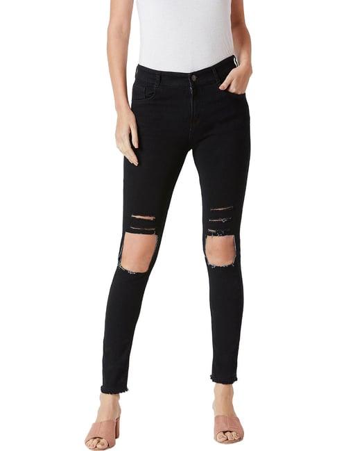 Miss Chase Black Cotton Jeans-picture-29