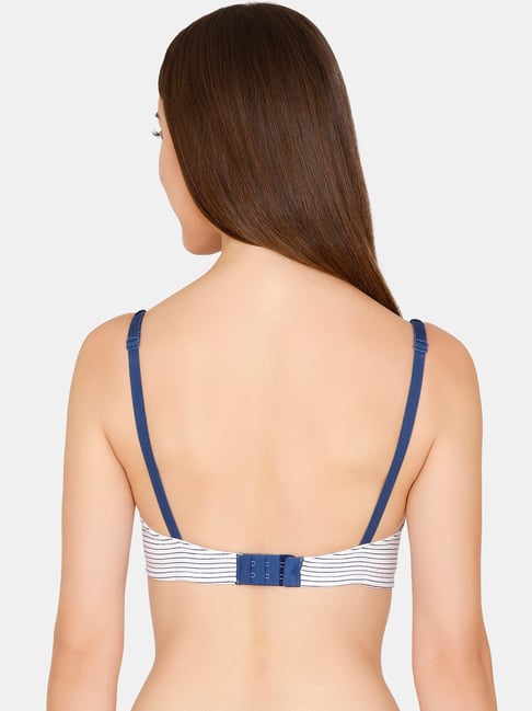 Buy Zivame Blue Cotton Printed T-Shirt Bra for Women Online @ Tata