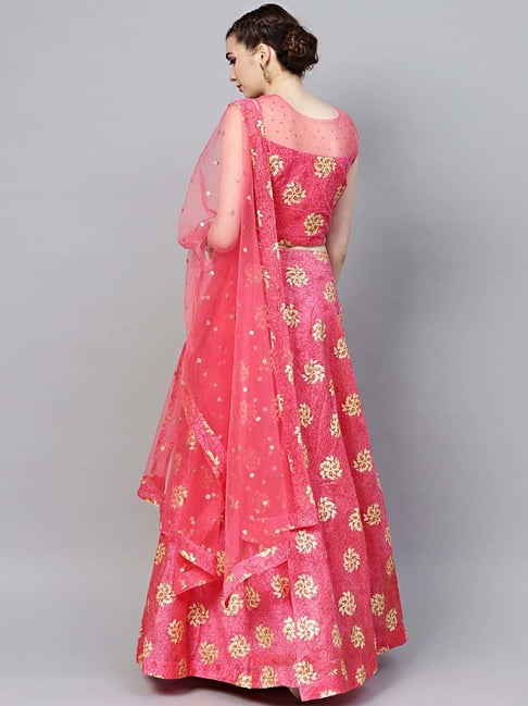 OJHV5761 Ombre Kalidar Lehenga set with Floral Zari embroidery – Chhabra 555