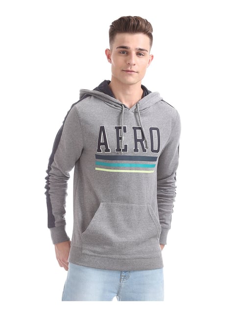 Grey Aeropostale Pullover Hoodies Buy Aeropostale Grey Printed