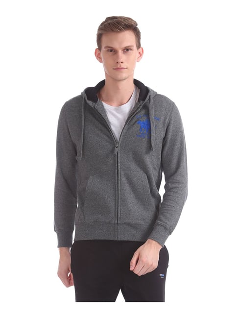 dark grey polo hoodie