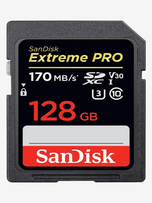 SanDisk Extreme PRO SDSDXXY-128G-GN4IN 128GB SDXC UHS-I Memory Card (Black)