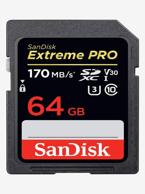 SanDisk Extreme PRO SDSDXXY-064G-GN4IN 64GB SDXC UHS-I Memory Card (Black)