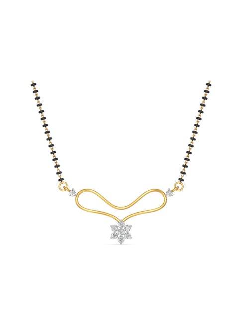 Joyalukkas 18 kt Gold & Diamond Mangalsutra
