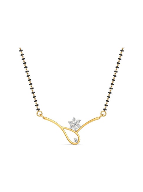 Joyalukkas 18 kt Gold & Diamond Mangalsutra