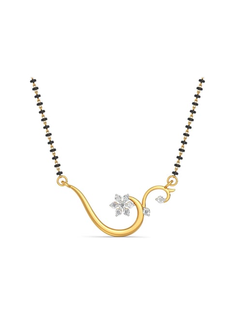 Joyalukkas 18 kt Gold & Diamond Mangalsutra