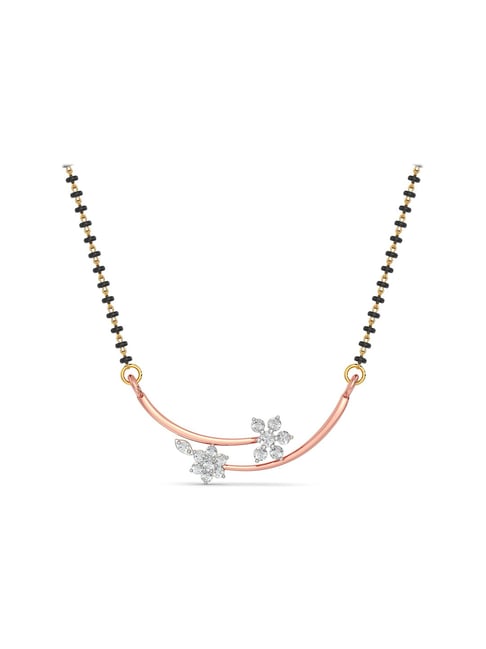 Joyalukkas 18 kt Gold & Diamond Mangalsutra