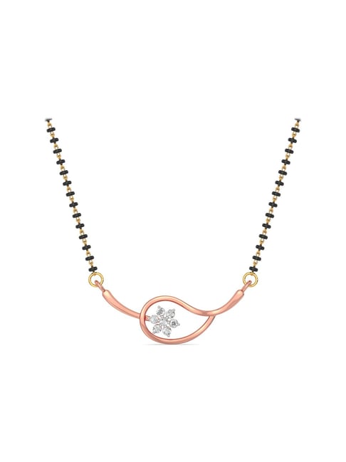 Joyalukkas 18 kt Gold & Diamond Mangalsutra