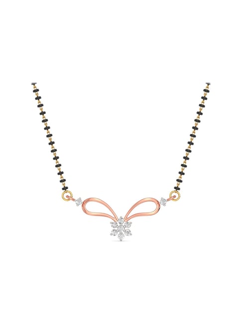 Joyalukkas 18 kt Gold & Diamond Mangalsutra