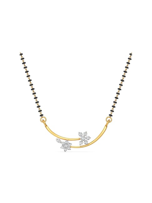 Joyalukkas 18 kt Gold & Diamond Mangalsutra