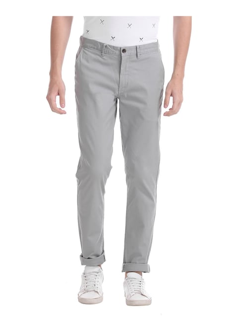 Buy Arrow Sport Mens Solid Navy Slim Fit Casual Trousers Online - Lulu  Hypermarket India