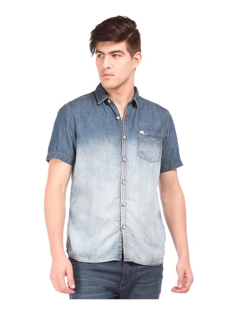 flying machine denim shirt
