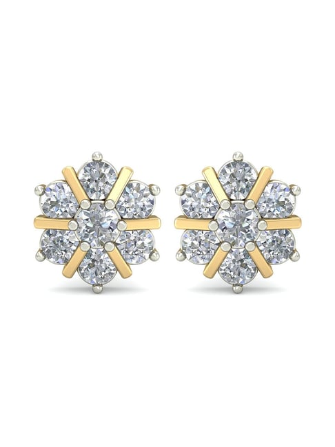 PC Jeweller Corsiva 18 kt Gold & Diamond Earrings