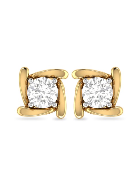 PC Jeweller Varda 18 kt Gold & Diamond Earrings