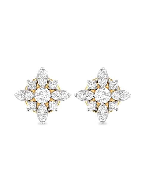 PC Jeweller Ksenia 18 kt Gold & Diamond Earrings