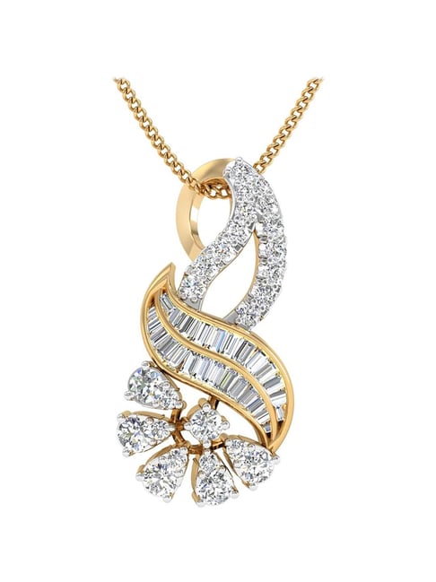 PC Jeweller Caden 18 kt Gold & Diamond Pendant without Chain