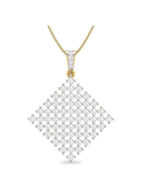 PC Jeweller Daviel 18 kt Gold & Diamond Pendant without Chain
